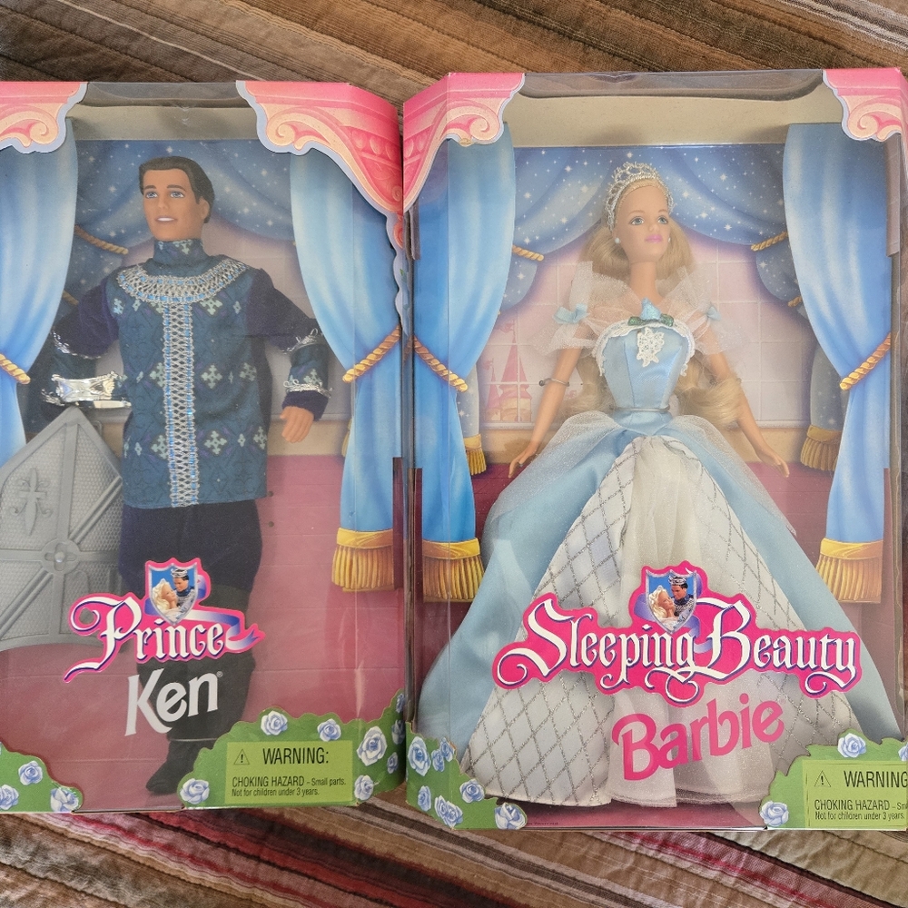 1998 Sleeping Beauty & Ken Barbies